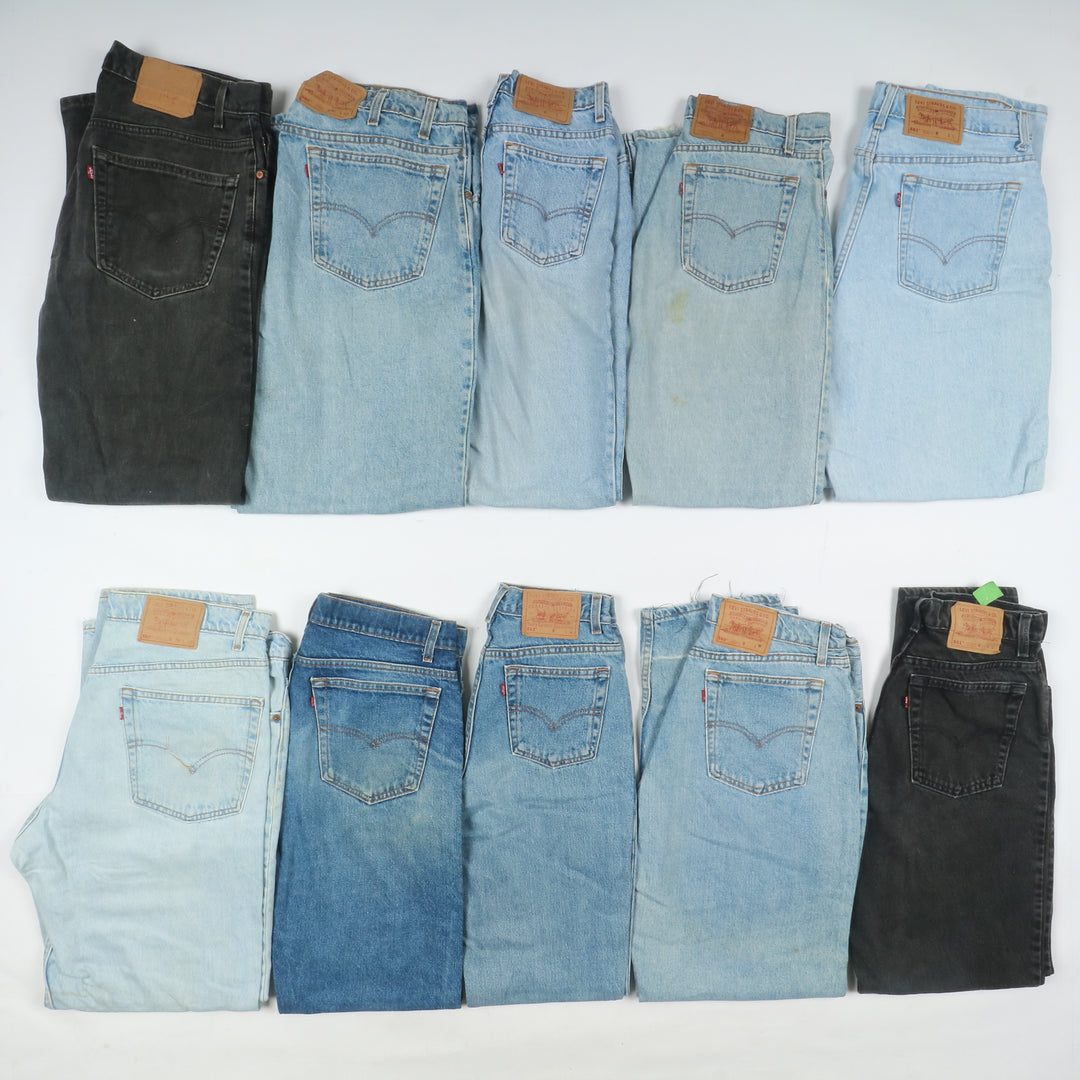 Levi's Zip Fly made in USA, Grado B, stock da 30pz denim e nero