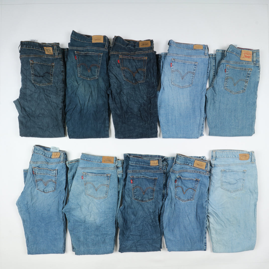 Levi's jeans denim stock da 45pz slim, skinny, bootcut e regular fit donna Levis