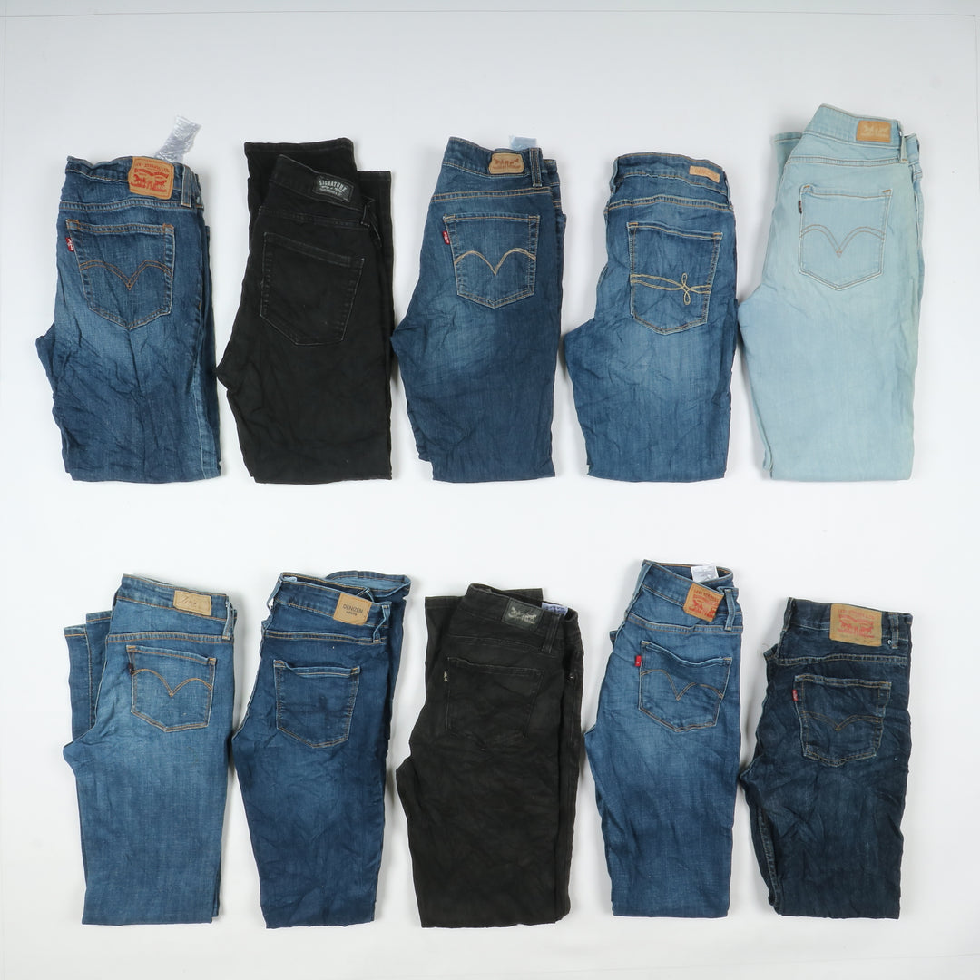 Levi's jeans denim stock da 45pz slim, skinny, bootcut e regular fit donna Levis