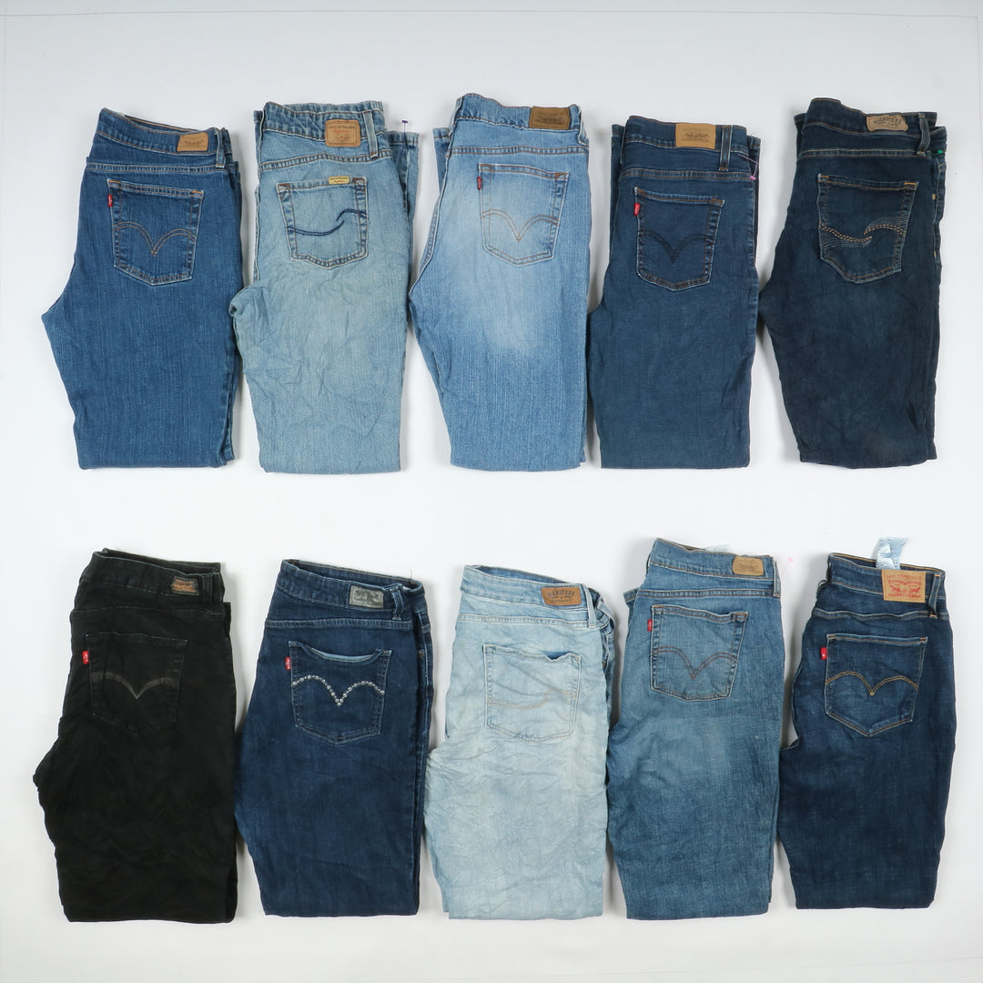 Levi's jeans stock da 38pz slim, skinny, bootcut e regular fit donna Levis