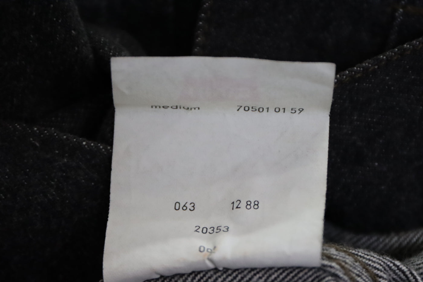 Levis giacca tipo 1 seconda edizione 70501 taglia M jeans denim