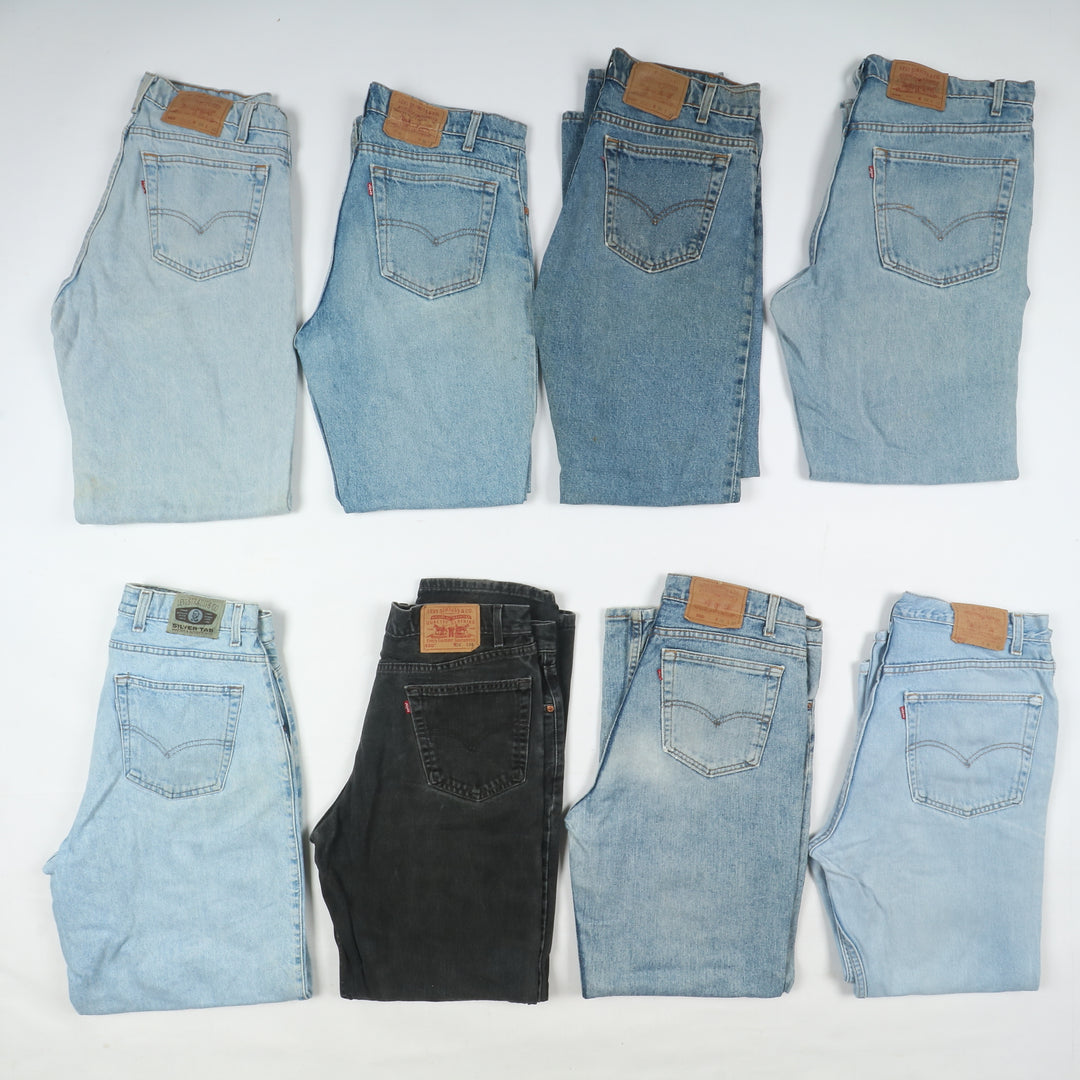 Levi's Zip fly made in USA, Grado B, stock da 30pz denim e nero