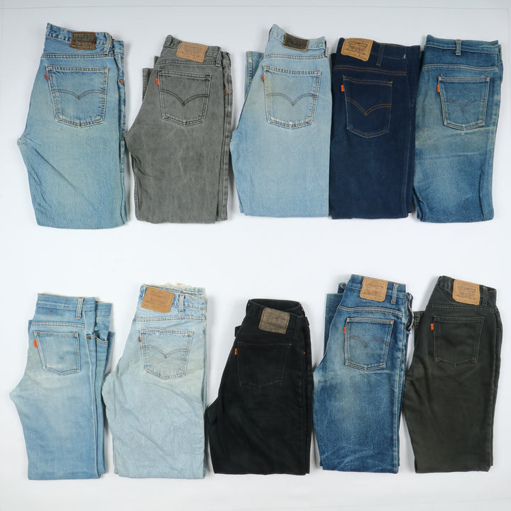 Levi's Orange Tab denim e nero, Grado C, stock da 25pz Levis x custom
