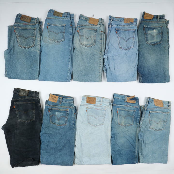 Levi's Orange Tab denim e nero, Grado C, stock da 25pz Levis x custom