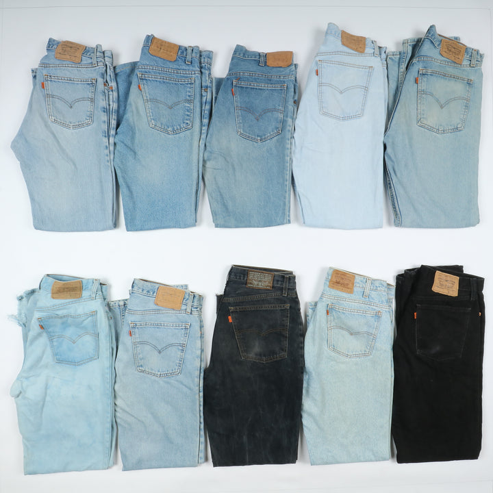 Levi's Orange Tab denim e nero, Grado B, stock da 38pz Levis