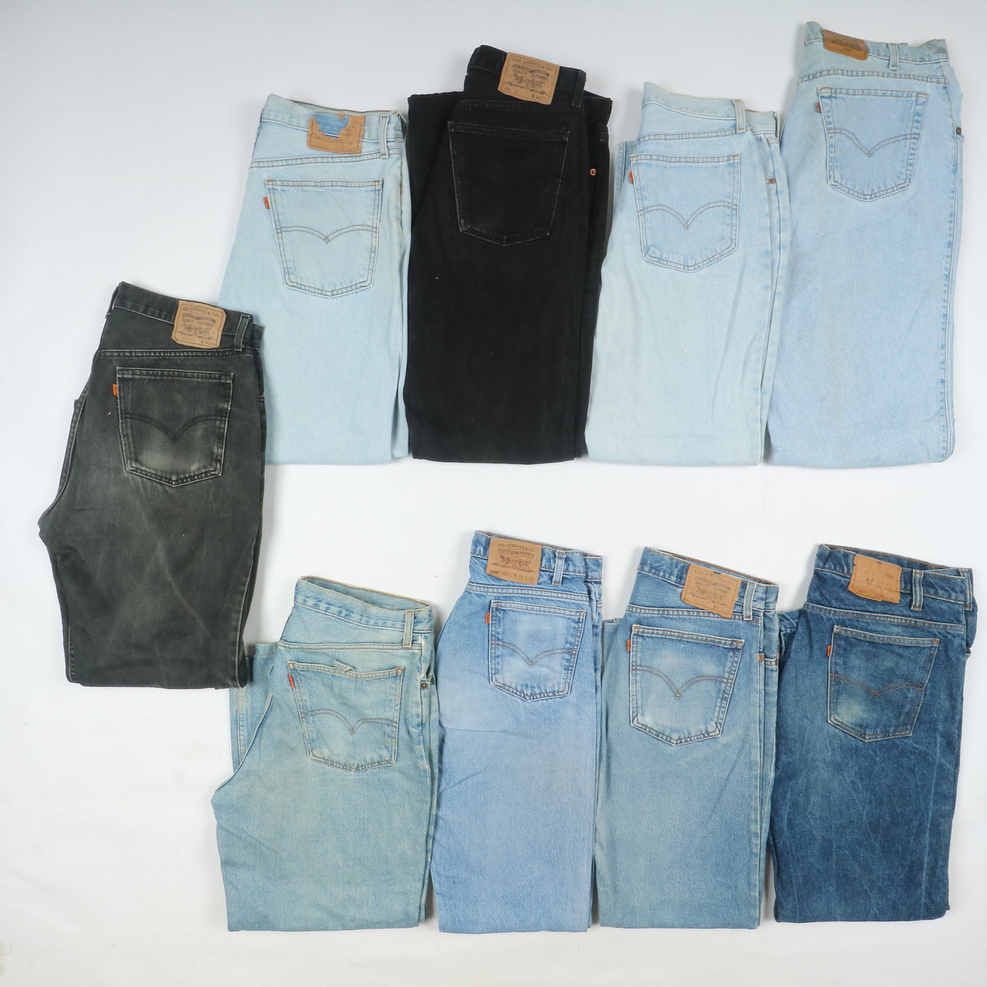 Levi's Orange Tab denim e nero, Grado B, stock da 22pz Levis