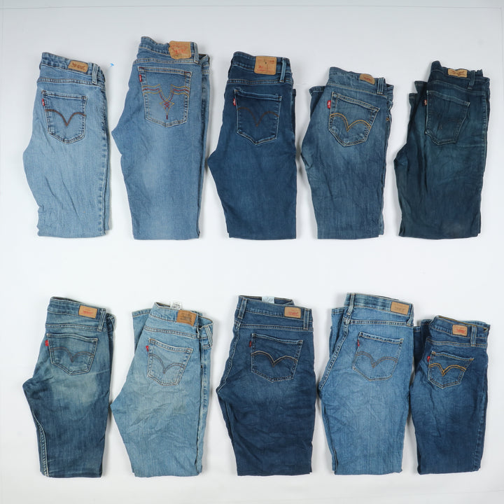 Levi's jeans stock da 45pz slim, skinny, bootcut e regular fit donna Levis