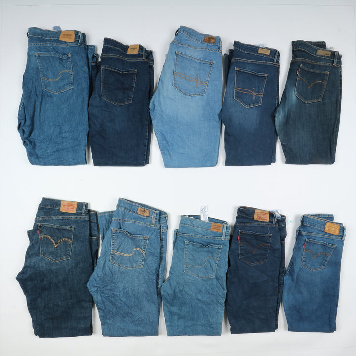 Levi's jeans stock da 45pz slim, skinny, bootcut e regular fit donna Levis