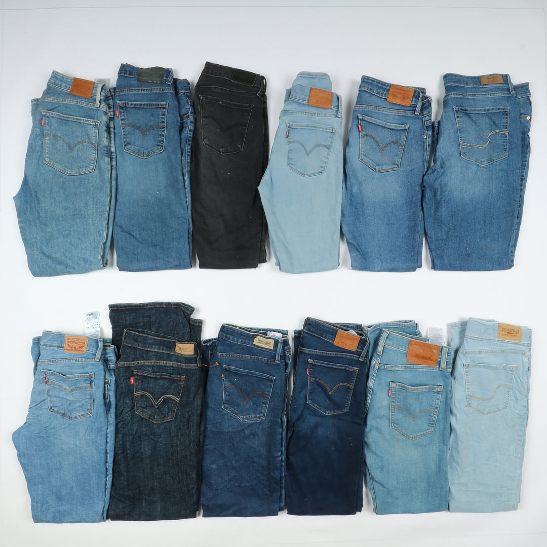 Levi's jeans stock da 45pz slim, skinny, bootcut e regular fit donna Levis