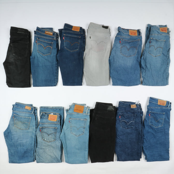 Levi's jeans stock da 45pz slim, skinny, bootcut e regular fit donna Levis