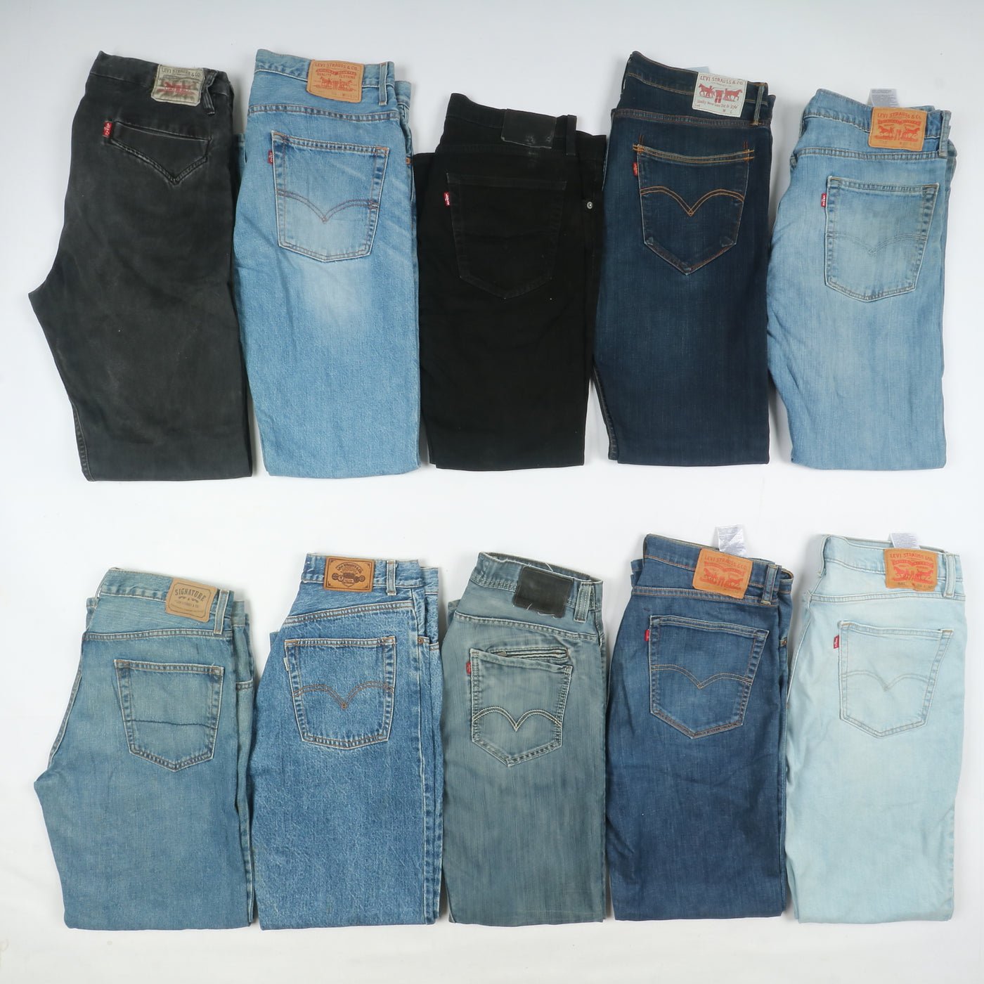 Levi's misti Grado B, stock da 31pz denim e nero taglie da uomo