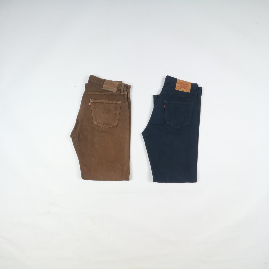 Levi's 501 made in USA, Grado B, stock da 32pz colorati