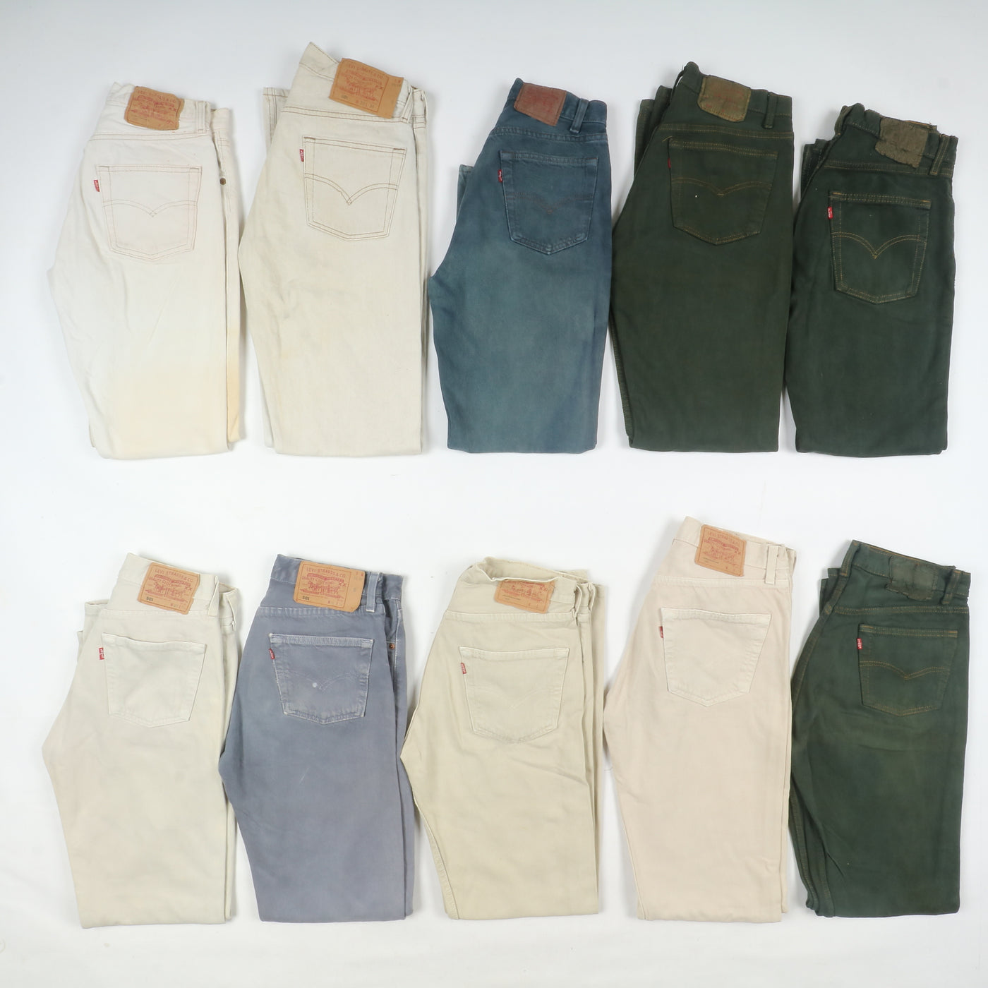 Levi's 501 made in USA, Grado B, stock da 32pz Colorati