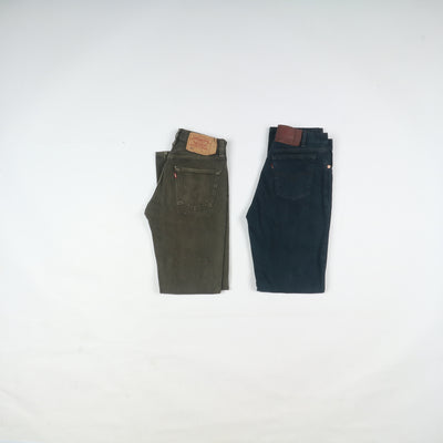 Levi's 501 made in USA, Grado B, stock da 32pz Colorati
