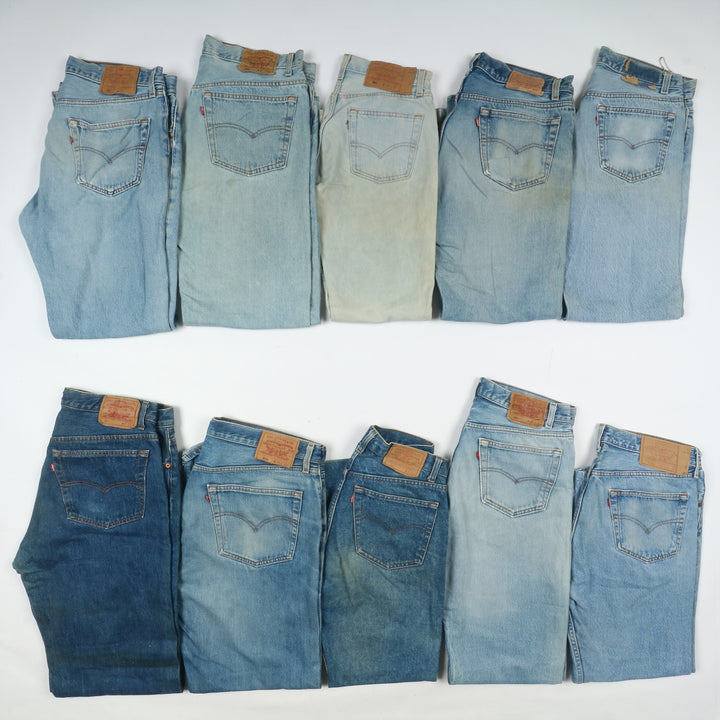 Levi's 501 made in USA, Grado B, denim, stock da 31pz uomo e donna