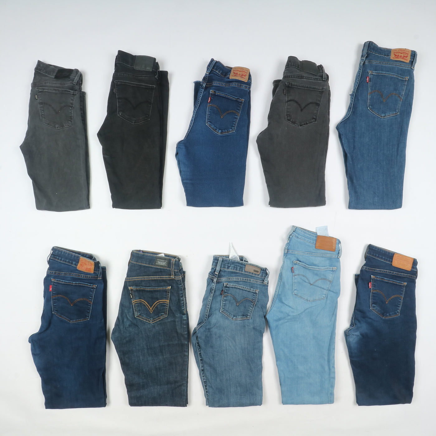 Levi's jeans denim slim, skinny e regular fit donna stock da 30pz - Levis