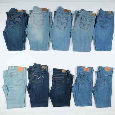 Levis vintage zampa donna box da 31pz Levi's jeans bootcut grado A+B
