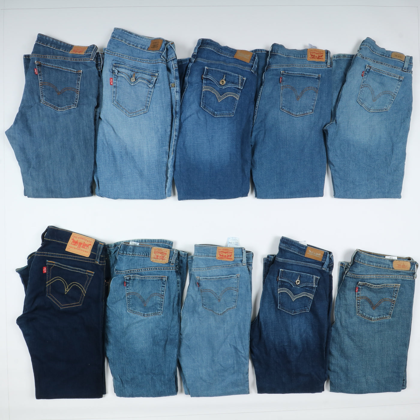 Levis vintage zampa donna box da 31pz Levi's jeans bootcut grado A+B