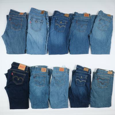 Levis vintage zampa donna box da 31pz Levi's jeans bootcut grado A+B