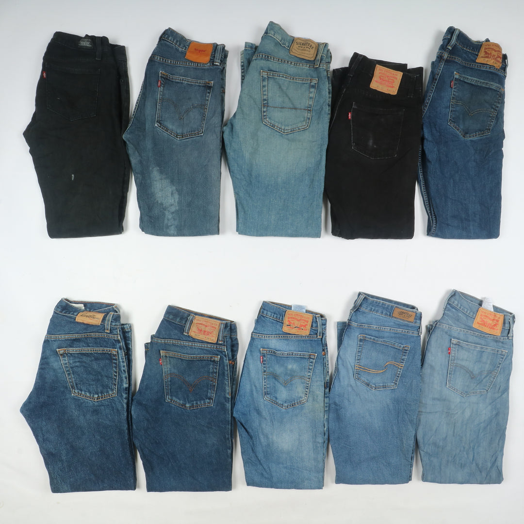 Levi's jeans denim slim, skinny, buggy uomo donna stock da 31pz - Levis