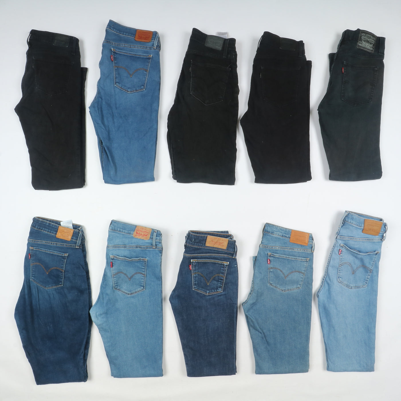 Levi's jeans denim slim, skinny e regular fit donna stock da 30pz - Levis