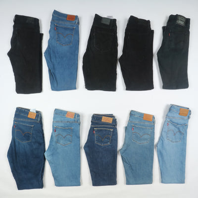 Levi's jeans denim slim, skinny e regular fit donna stock da 30pz - Levis