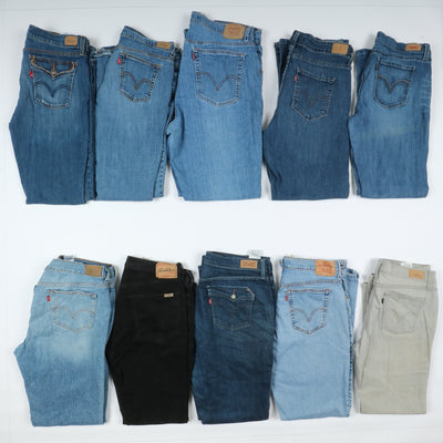 Levis vintage zampa donna box da 32pz Levi's jeans bootcut grado A+B