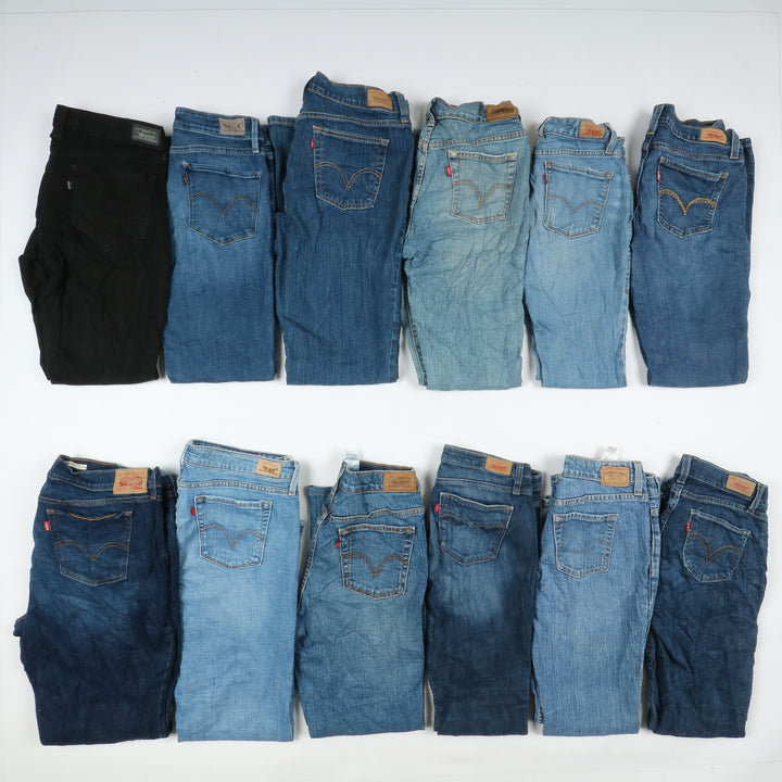 Levi's jeans stock da 45pz slim, skinny, bootcut e regular fit donna Levis