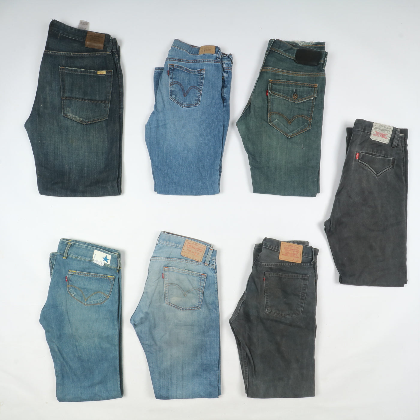 Levi's misti Grado B, stock da 31pz denim e nero taglie da uomo