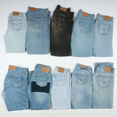 Levi's 501 e zip Fly vintage made in USA, Grado C, stock da 25pz denim
