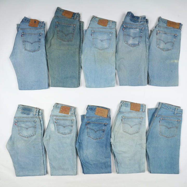 Levi's 501 in USA, Grado B, stock da 31pz denim e nero