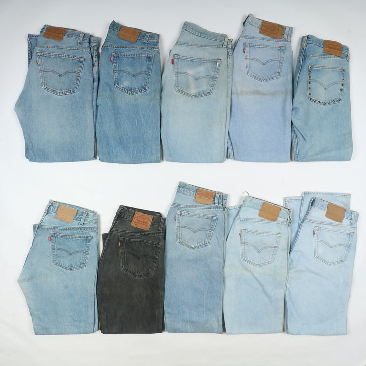 Levi's 501 in USA, Grado B, stock da 31pz denim e nero