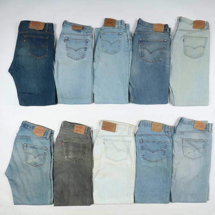 Levi's 501 in USA, Grado B, stock da 31pz denim e nero