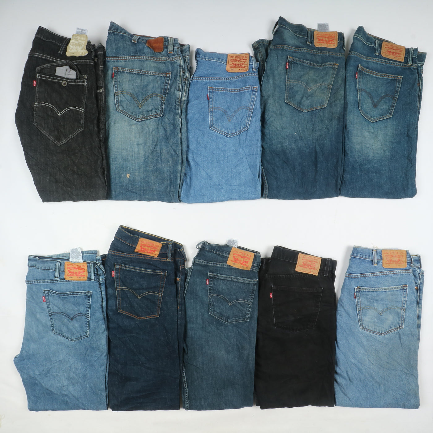 Levi's jeans denim slim, skinny, buggy uomo donna stock da 30pz - Levis