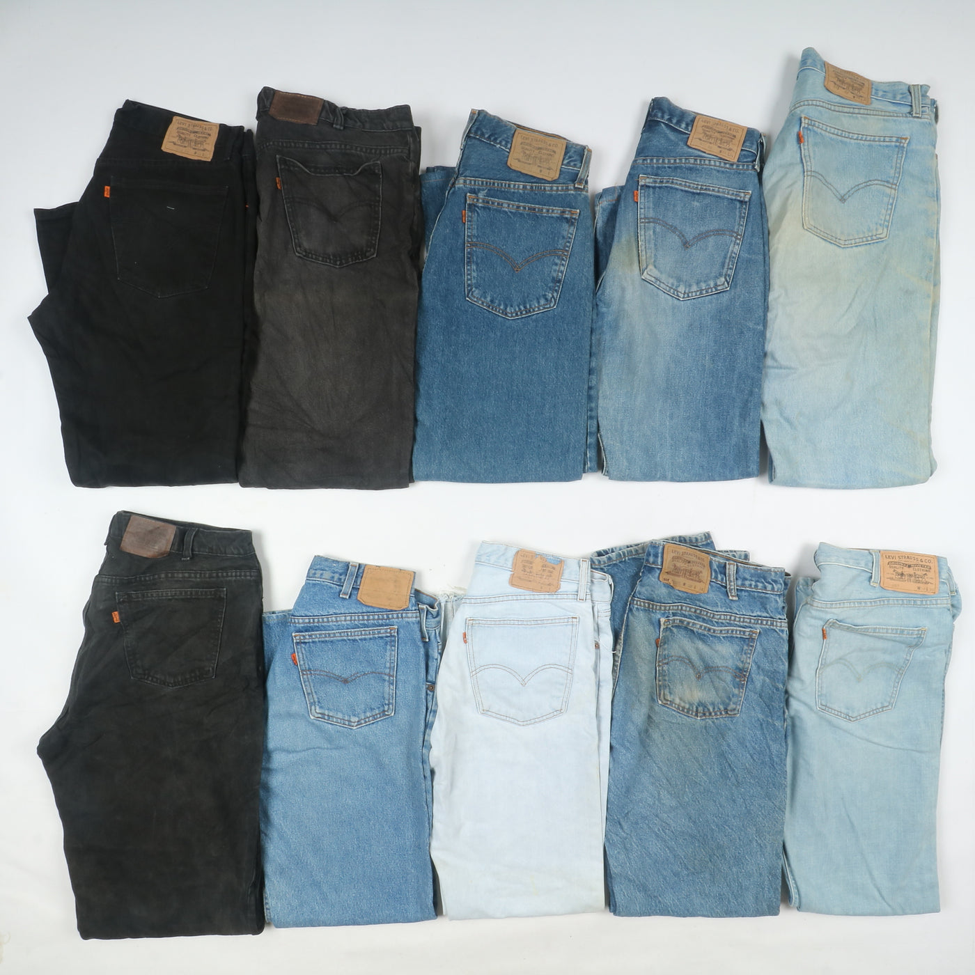 Levi's Orange Tab denim e nero, Grado B, stock da 22pz Levis