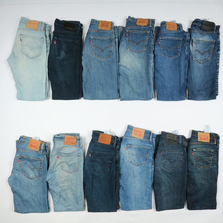 Levi's jeans denim slim e skinny stock da 35 pz uomo e donna