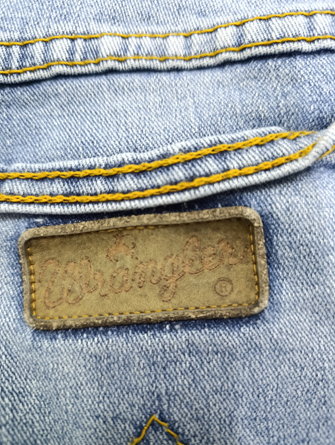 Wrangler W32 vintage jeans denim usato