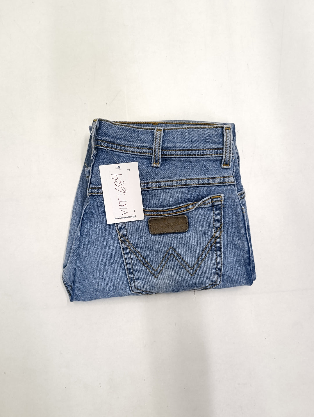 Wrangler W32 vintage jeans denim usato