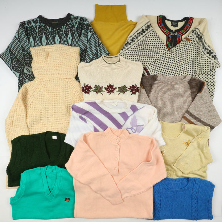 Maglioni invernali colorati uomo e donna box da 20pz