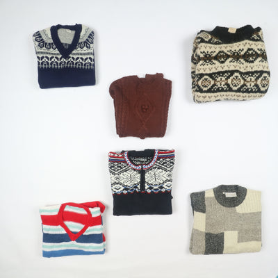 Maglioni e Gilet vintage uomo e donna colorati box da 30 pz