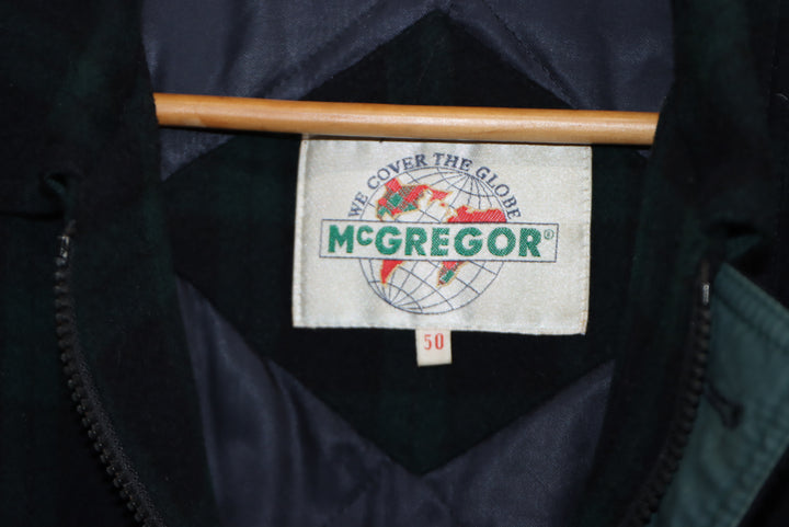 Mc Gregor giacca in lana taglia 50 Quadri blu e verde Lana e Cashmere