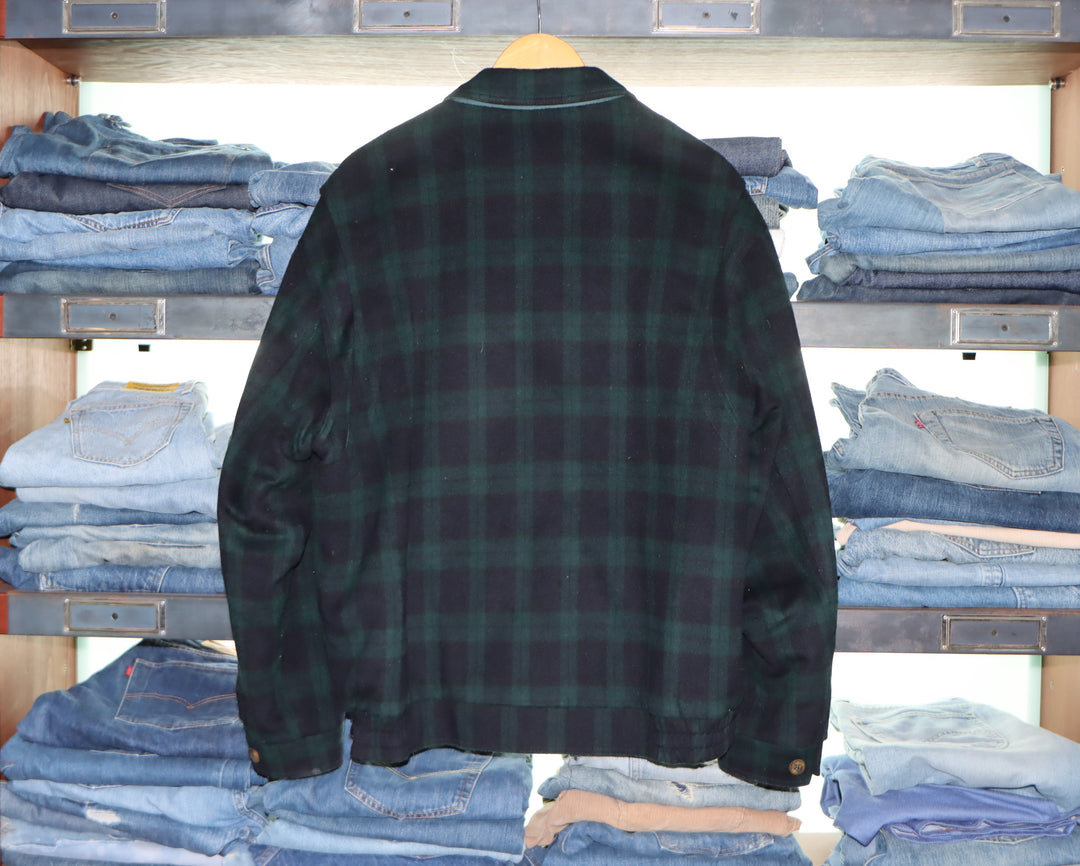 Mc Gregor giacca in lana taglia 50 Quadri blu e verde Lana e Cashmere
