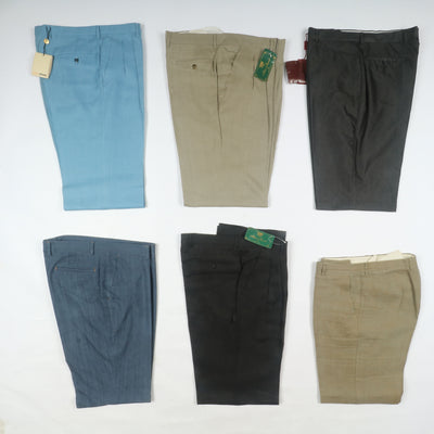 Stock 46pz pantaloni estivi in lino da uomo made in Italy anni 2000 deadstock