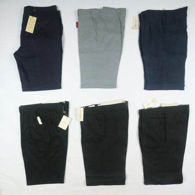 Stock 46pz pantaloni estivi in lino da uomo made in Italy anni 2000 deadstock