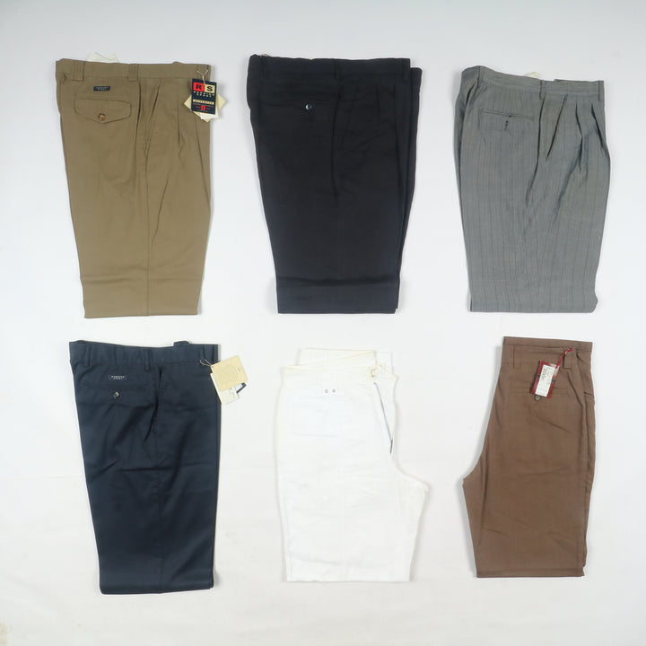 Stock 46pz pantaloni estivi in lino da uomo made in Italy anni 2000 deadstock