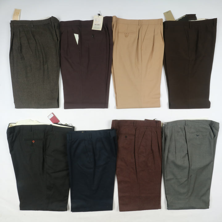 Stock 33pz pantaloni da uomo in lana e velluto deadstock anni 2000 fondo di magazzino