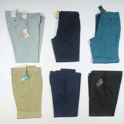 Stock 46pz pantaloni estivi in lino da uomo made in Italy anni 2000 deadstock