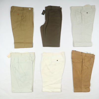 Stock 46pz pantaloni estivi in lino da uomo made in Italy anni 2000 deadstock