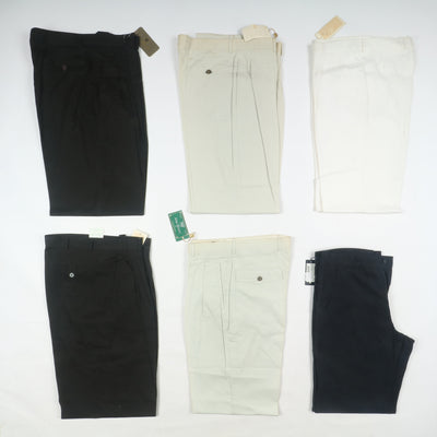 Stock 46pz pantaloni estivi in lino da uomo made in Italy anni 2000 deadstock