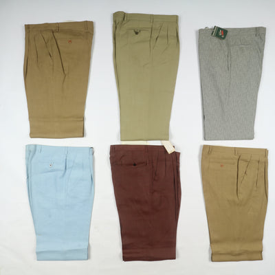 Stock 46pz pantaloni estivi in lino da uomo made in Italy anni 2000 deadstock